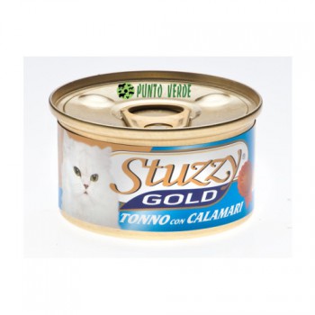 SCHESIR CAT STUZZY GOLD TONNO CON CALAMARI GR. 85